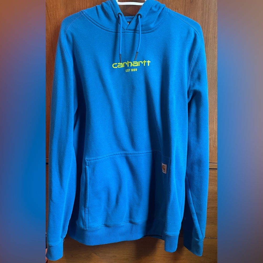 Carhartt Men's Bright Blue Hoodie